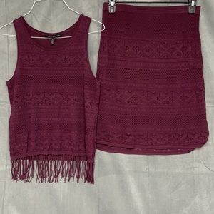 White House Black Market Skirt & Top-Size M